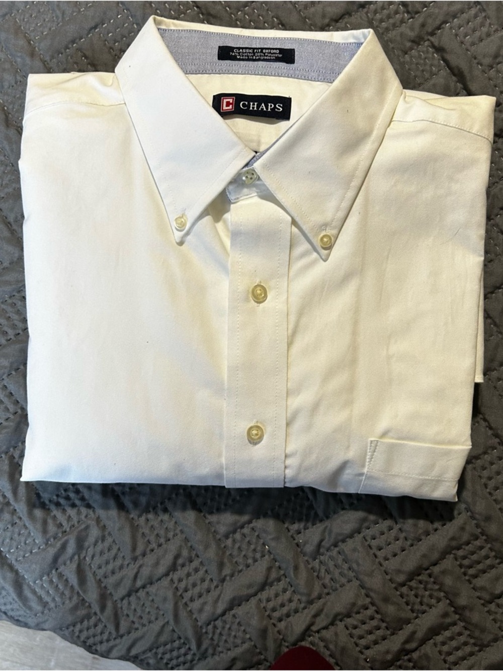 Chaps White Button-Down Dress Shirt